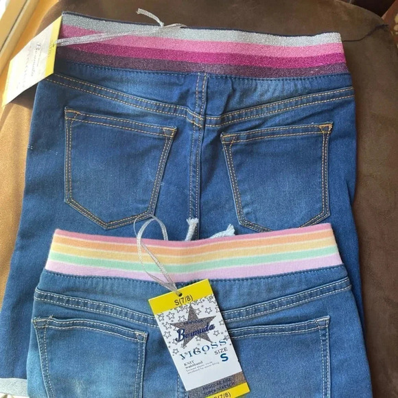 VIGOSS 2 pk Youth Girl's Bermuda Short with Knit Waistband - Picture 9 of 14